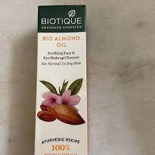 biotique makeup remover almond oil