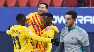 FC Barcelona schlägt CA Osasuna: Lionel Messi leitet Sieg mit Traumpass ein  - Eurosport