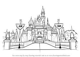 how to draw disneyland castle castles