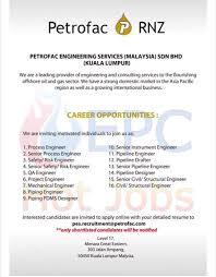 Petrofac Jobs Malaysia