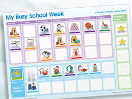 Magnetic Moves My Busy School Week Childrens Activity Chart