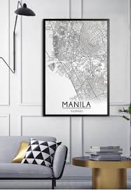 Artdesign Ph Manila Map Line Art