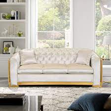 3 Seater Chesterfield Sofa Tufted Couch