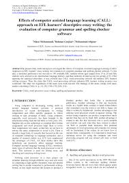 pdf effects of computer assisted language learning call approach pdf effects of computer assisted language learning call approach on efl learners descriptive essay writing the evaluation of computer grammar and