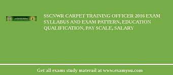 sscnwr carpet training officer 2018