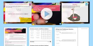 Solving Linear Simultaneous Equations