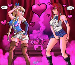 Psicoero] Lesbian Love Potion (Fairy Tail) - Hentai Image