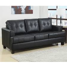 bowery hill faux leather tufted queen