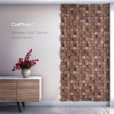 Wooden Cube Panel Wooden Wall Tiles For