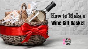 a wine gift basket for a wedding gift