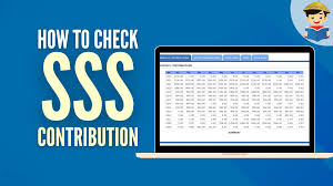 how to check sss contribution
