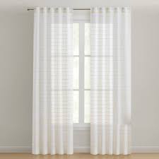 Striped Light Filtering Curtain Panel