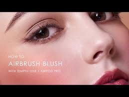 how to airbrush blush with temptu one