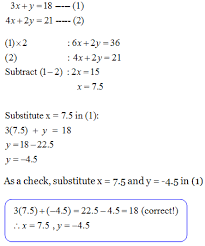 Simultaneous Equation Perfect Maths