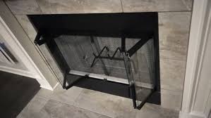 Bi Fold Tempered Glass Fireplace Doors