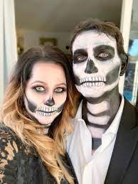 skeleton face makeup inspired