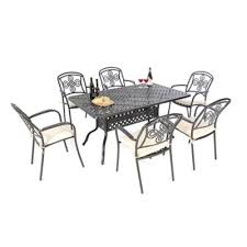 6 Chairs Metal Patio Furniture For 6