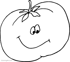 There are tons of great resources for free printable color pages online. Tomato With A Smiling Face Coloring Page Coloringall