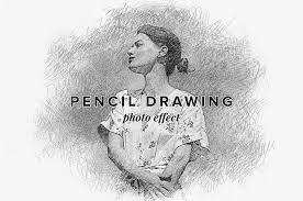 pencil drawing effect actions for photo