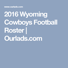 2016 Wyoming Cowboys Football Roster Ourlads Com Wyoming