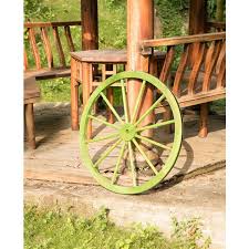 Green Wood Wagon Wheel Qi003093