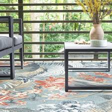 tayse rugs callie transitional fl aqua rectangle area rug