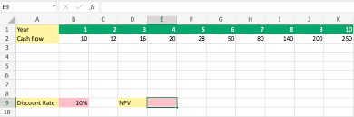 how to calculate npv using excel