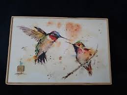 Lovebirds Hummingbirds Wall Art