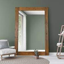 Natural Wood Extra Large Wall Mirror