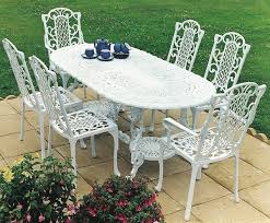 Victorian Outdoor Dining Set For Six