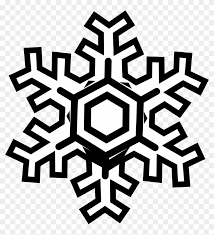 christmas snowflake clip art black and