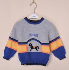 Handmade Child Knitted Sweater Pattern Baby Sweater Sainily