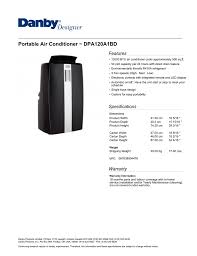 Portable Air Conditioner Dpa120a1bd Manualzz Com
