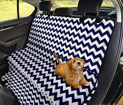 Chevron Dog Hammock Back Seat Cover For