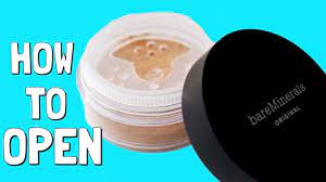 open bareminerals foundation container