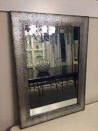 hammered metal mirror metal frame
