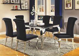 Black Dining Table W 8 Side Chairs D N