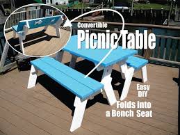 Diy Convertible Picnic Table That Folds