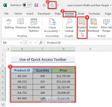how to lock column width and row height