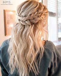Have your stylist tease the crown of your head and then pull it back loosely. 25 Bridesmaids Half Up Hairstyles That Inspire Weddingomania