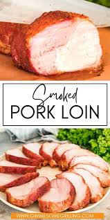 It takes less than 60 minutes from start to finish and most of that time is hand's off! Easy Smoked Pork Loin Gimme Some Grilling