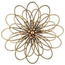 Antique Gold Flower Metal Wall Decor