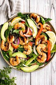 grilled shrimp salad ahead of thyme
