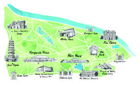 map of kew gardens by willa gebbie