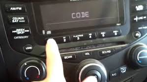 honda accord radio code radio codes