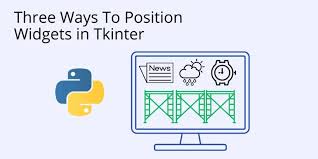 how to position widgets in tkinter