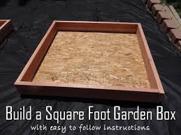 How To Build A Square Foot Garden Box