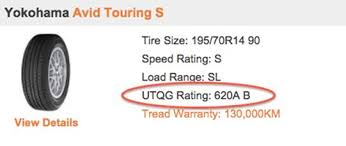 What Are Utqg Ratings Kal Tire