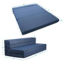 milliard tri fold foam folding mattress and sofa bed for guests queen
