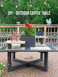 Diy Outdoor Coffee Table With Planter